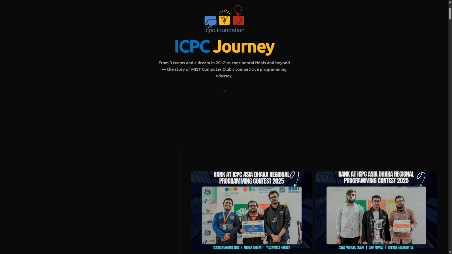 MCC Website — screenshot 3
